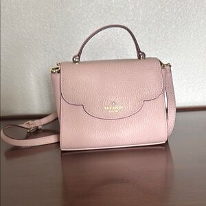Kate Spade Pink Crossbody Bag with Textured Leather